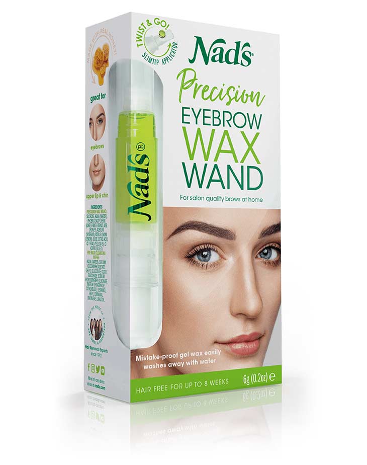 Nad's Hair Removal Precision Eyebrow Wax Wand product packaging